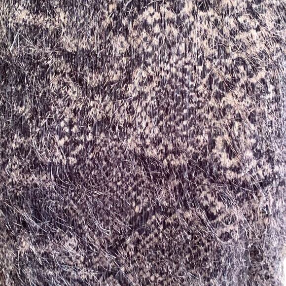 Banana Republic Womens Sz 8 Dress Blue Black Snake Print Eyelash NWT - Picture 6 of 10